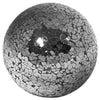 The Look medium black mosaic glass decorative ball 10cm