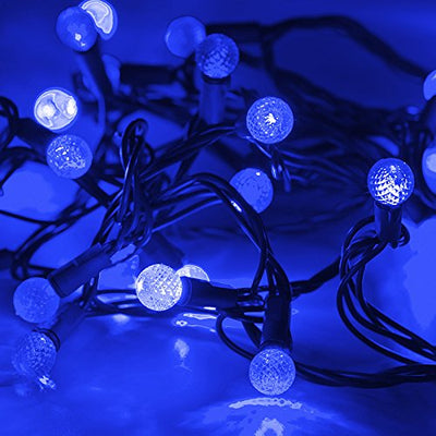 Premier 100 Multi-Action Blue LED Faceted Christmas Lights LV111156B