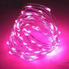 20 pink LED copper wire fairy lights