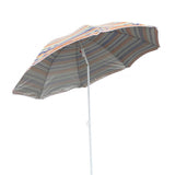 My Garden 1.8m tilting patio parasol – orange and blue stripe