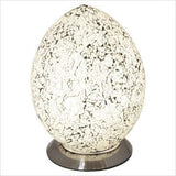 20cm red mosaic glass mini egg table lamp