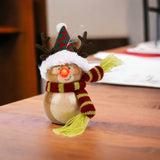 Widdop LED reindeer Christmas baubles set of six