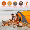 Milestone Camping 18819 Pop Up Tent/Sleeps 2 People/Water Resistant/Portable Carry Bag Included/Double Zipper Door / 100cm x 150cm x 245cm