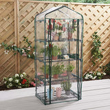 GardenKraft mini greenhouse shelf and frame detail