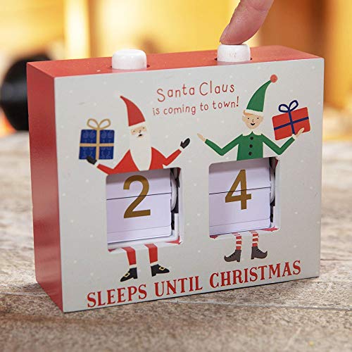Wooden Sleeps Till Christmas countdown calendar