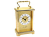 Widdop William Brass Effect Carriage White Dial Clock Quartz Movement