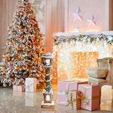 The Christmas Workshop 60cm LED snow-topped wooden lamppost