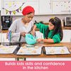 Nadiya Hussain Savoury Baking Set, Great British Bake Off Winner Kids Kitchen Utensils and Accessories, , Children Silicone Cooking Equipment, Includes Spoon, Mixing Bowl and Apron