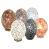 Mosaic Giant Egg Lamp, Glass, Black