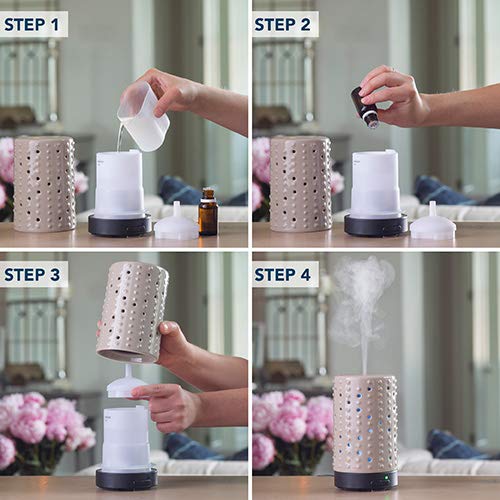 Airomé Inspire 100ml ceramic ultrasonic essential oil diffuser