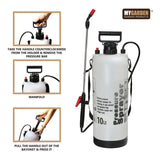 5L garden pressure sprayer with adjustable nozzle