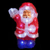 The Christmas Workshop Benross 22 cm 24 LED Acrylic Santa Ornament, Red