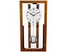 William Widdop Oak Framed Glass Fronted Pendulum Wall Clock