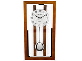 William Widdop Oak Framed Glass Fronted Pendulum Wall Clock