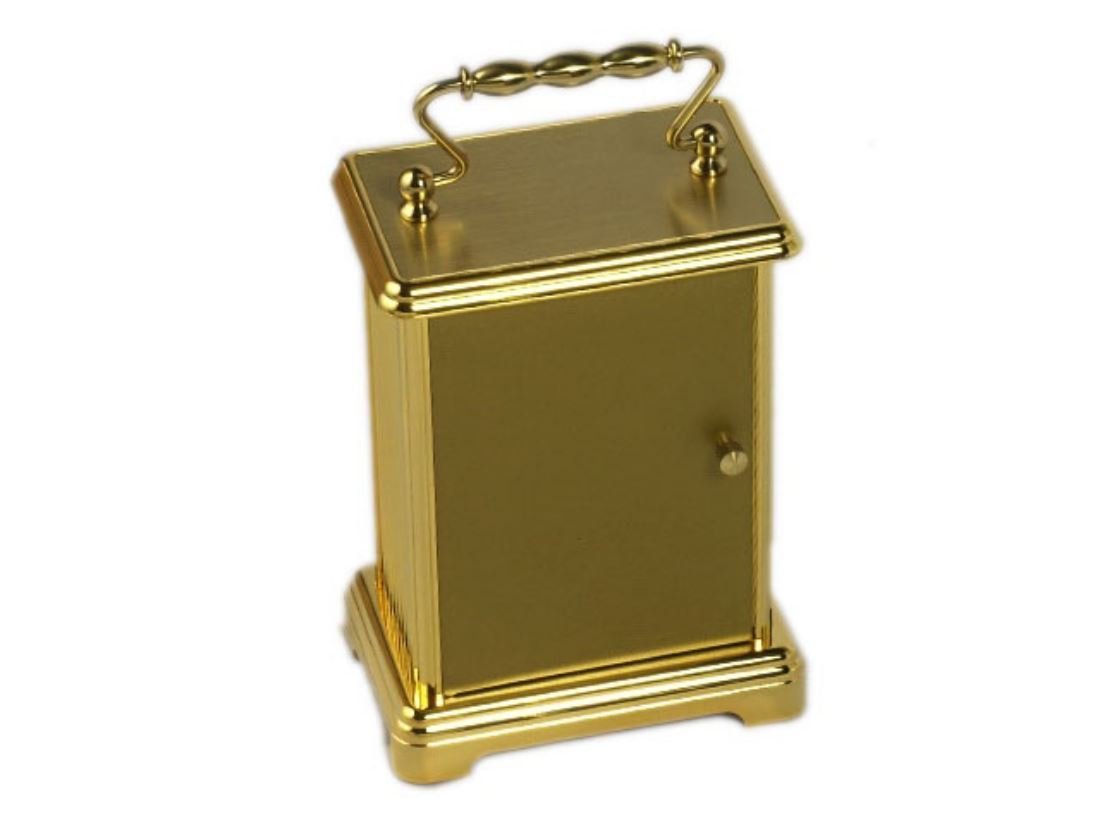 Widdop Bingham W4306 brass-effect carriage clock