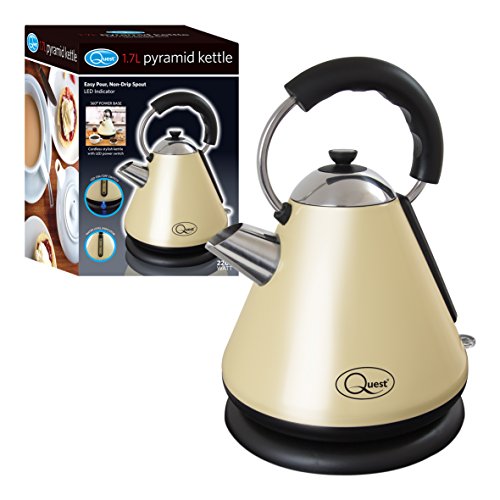 Quest cream 1.7L pyramid kettle 2200W