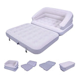 5-in-1 Inflatable Sofa Bed & Camping Chair, Grey - Avenli