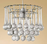 Clear Snowdrop acrylic non-electrical pendant light shade