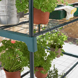 GardenKraft 160cm four-tier greenhouse with mesh shelves