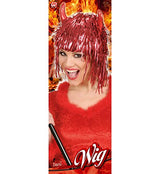 Tinsel Devil withHorns In Polybag Wig for Hair Accessory Fancy Dress