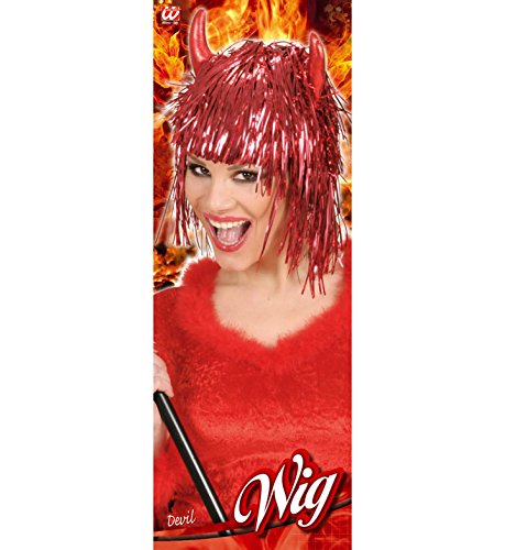 Tinsel Devil withHorns In Polybag Wig for Hair Accessory Fancy Dress