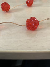 Red rose fairy lights for vases wreaths and table displays