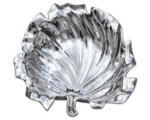 Febland silver ceramic lotus leaf bowl – 34cm