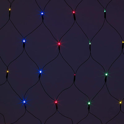 Christmas Workshop 88390 360 LED Multi-Coloured Christmas Window Lights | Net Design | Mains Powered | Indoor and Outdoor | Christmas/Weddings/Gardens | 3.5M x 1.2M
