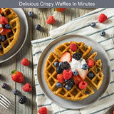 Quest rotating Belgian waffle maker