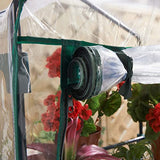 GardenKraft mini greenhouse with steel frame and four shelves