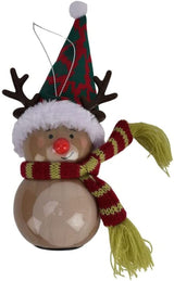 Widdop LED reindeer Christmas baubles set of six