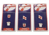 PMS two-pack England enamel metal supporter lapel badges