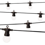 20 warm white retro LED festoon string lights – 9.5m