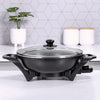 Quest 35870 Electric Non-Stick Wok with Lid Included / 5 Precise Temperature Options/Rapid Heating Technology / 33cm Diameter/Detachable Power Cord for Serving / 1500W