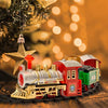 The Christmas Workshop Christmas Train Sets / 4 Separate Designs/Realistic Sounds & Light/Battery Operated (Standard Train Set)