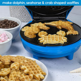 3-in-1 Sea Life Waffle Maker with Non-Stick Plates - Animal Planet
