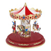 The Christmas Workshop 82790 Revolving Musical Carousel / Light Up Christmas Decoration / 14 x Multi-Coloured LED Lights / Plays 8 Different Classic Christmas Songs / 24cm x 24cm