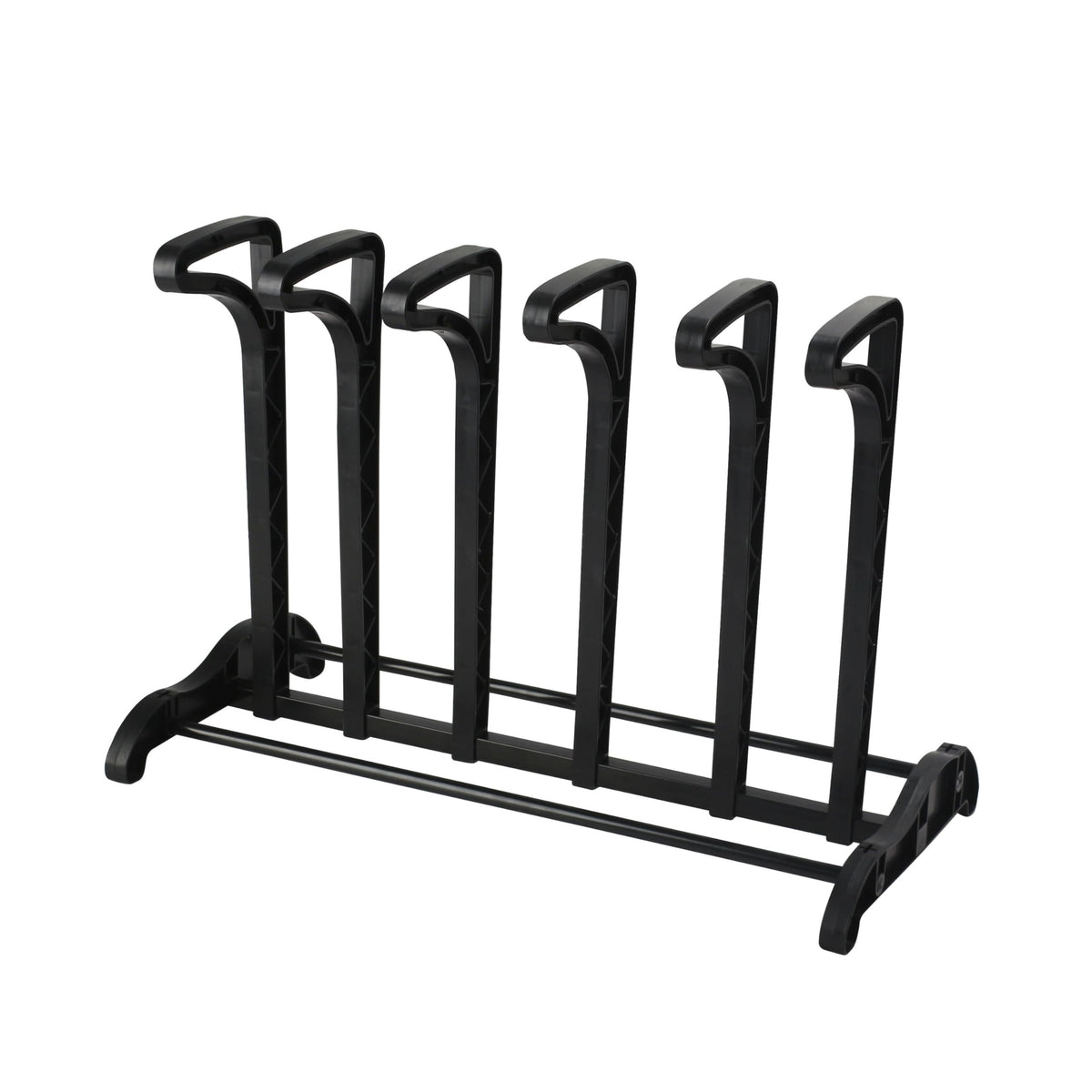 LKH black metal welly boot rack – holds 3 pairs