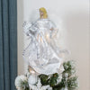 The Christmas Workshop 83960 Angel Christmas Tree Topper / 12” Tall / Silver Coloured / Indoor Christmas Decoration