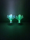 Table Decorations Set of 6 Fibre Optic Light up Flower Battery Operated