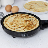 Quest 2-in-1 popcorn and crepe maker with 8 inch plate