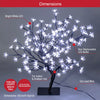 The Christmas Workshop 72210 60cm Blossom Tree / 128 Bright White Lights/Energy Efficient LEDs/Mains Operated/Steady On Light Pattern