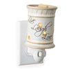 CANDLE WARMERS ETC Pluggable Fragrance Warmer, Live, Laugh, Love, Ceramic, Beige