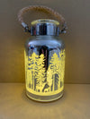 Winter Wonderland LED silhouette lanterns set of 2
