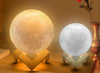 Knight Moon Lamp - Touch Control, Adjustable Brightness & Colour Changing from White to Yellow, Mood Lighting for Bedroom, 3D Lunar Lamp (12 x 12 x 16.5 cm)