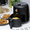 Quest 33870 2.3L Small Air Fryer/Manual Dial Controls/Non-Stick Detachable Food Basket / 60 Minute Timer/Cool Touch/Auto-Shut Off & Overheat Protection / 1000W