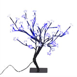 45cm blue and white LED blossom Christmas tree with 48 lights