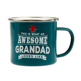 History & Heraldry Lewis pre-printed enamel camping mug
