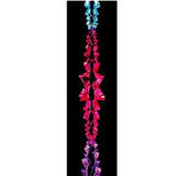 Bright multicoloured foil Christmas garland 2.7m