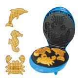 3-in-1 Sea Life Waffle Maker with Non-Stick Plates - Animal Planet